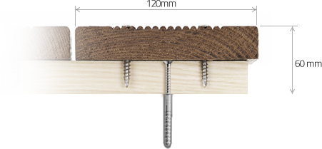 Profil typowa deska tarasowa